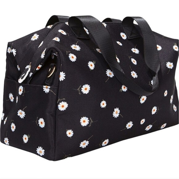 Alice + Olivia Daisy Canvas Weekender Bag & White Fox Daisy Travel Cosmetic Bag - Picture 5 of 12